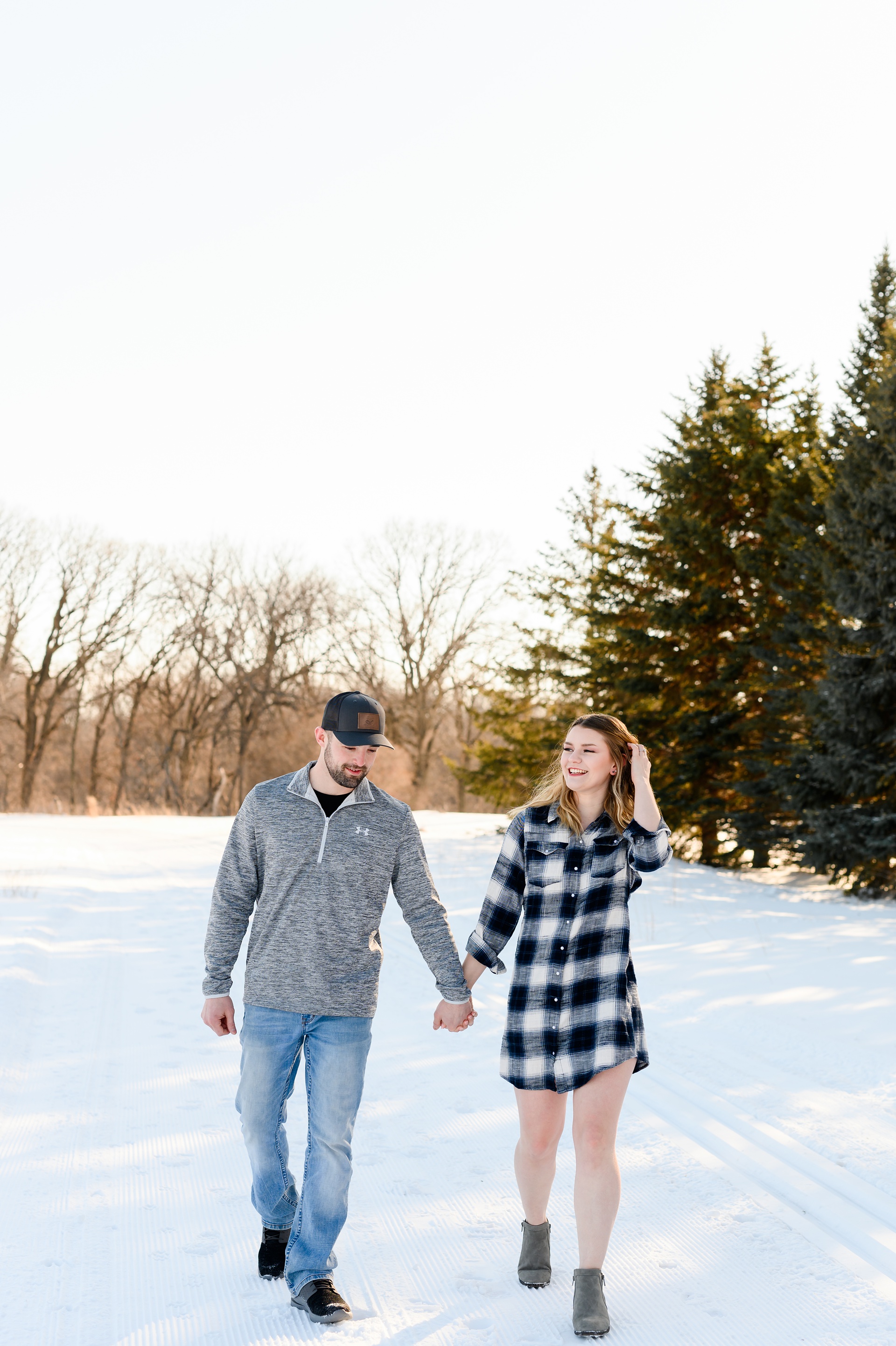 Jordan & Courtney on their wedding day at Forest River Park, ND, photographed by Chelsea Joy Photography